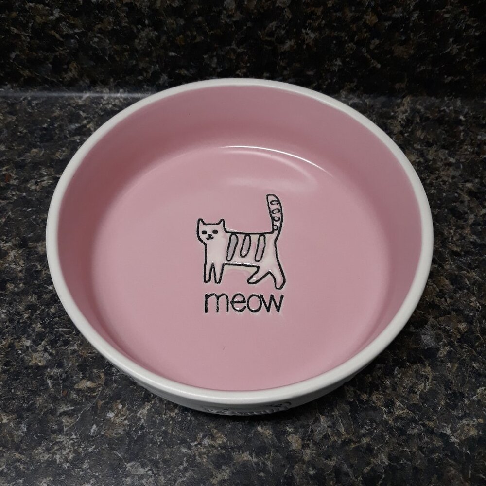 Super cute kitty cat ceramic bowl
